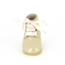 Bottillon 81112 Beige Cuir Vernis