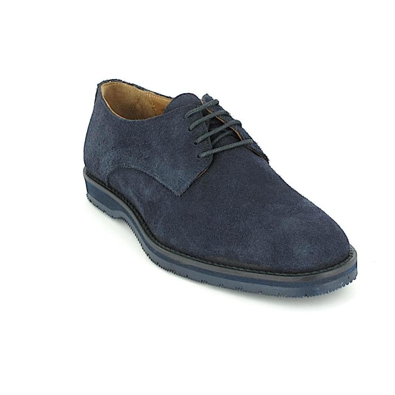 7658 - Bleu Marine Croûte de Cuir