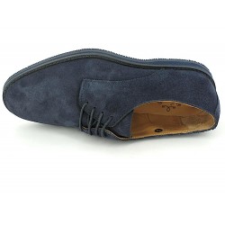 7658 - Bleu Marine Croûte de Cuir